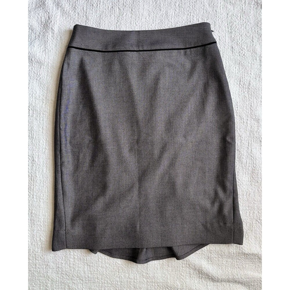 White House Black‎ Market Gray Work Skirt Size 2.